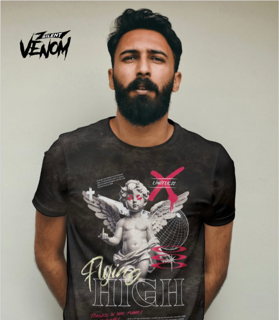 Flying High Short Sleeve- Black