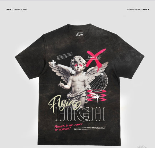 Flying High Short Sleeve- Black